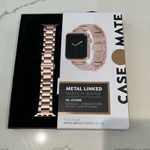 case-mate Metal Linked Watch Band in Rose Gold for 38-40mm Apple Watch